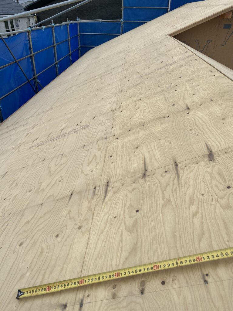 屋根野地板張り状況
