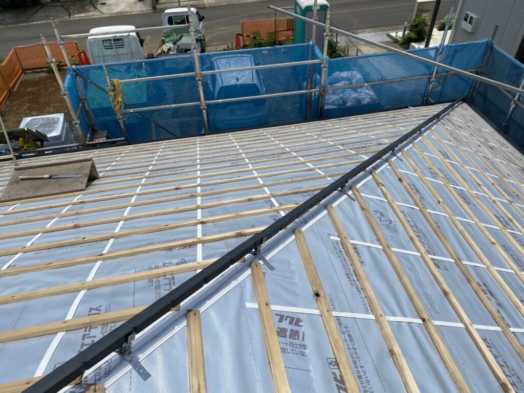 屋根瓦桟取り付け