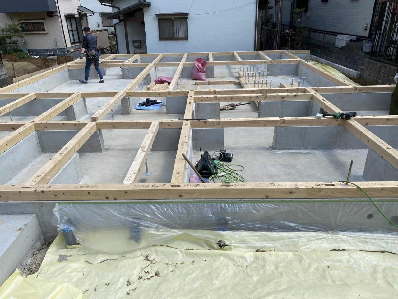 建て方～屋根下地